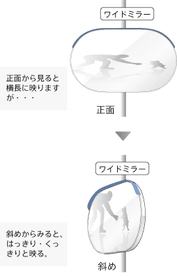 ワイドミラーが安全を提供できる仕組み